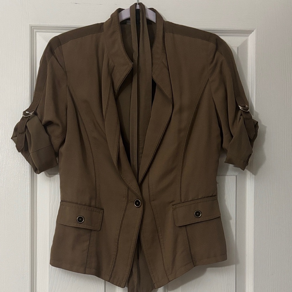 White House Black Market Brown Blazer
